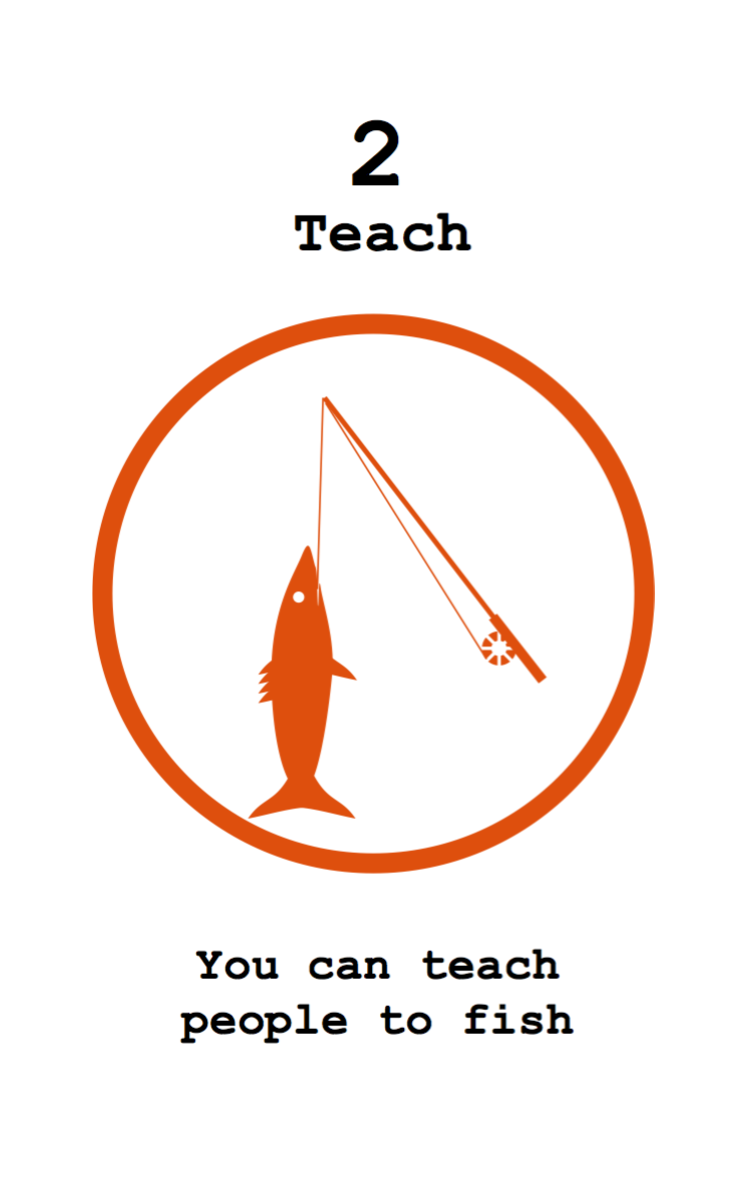 Level 2 - You can teach people to fish.